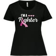 thumbnail image 3 of Inktastic Breast Cancer Awareness I'm a Fighter Women's Plus Size T-Shirt, 3 of 5