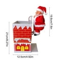 thumbnail image 3 of Electric Santa Climbing Chimney with Music, Battery Operated Climbing Chimney Santa Claus, Climbs in and Out, Christmas Ornament Holiday Xmas Party Supplies Decor, 3 of 6