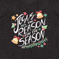 thumbnail image 4 of Inktastic Jesus is the Reason for the Season Christmas Bells and Stars Women's Plus Size T-Shirt, 4 of 5