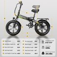 thumbnail image 4 of DriftGod Folding Ebike, 48V20AH Removable Battery, Long Range, 20" Fat Tire for Adults, Dirt Sand All Terrain Commuter, 4 of 8