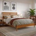 thumbnail image 1 of Savannah Full Solid Wood Low Profile Platform Bed in Light Toffee, 1 of 22