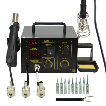 Aoyue 888A  2  in 1 Digital Hot Air Rework and Soldering (Best Hot Air Station)