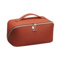 thumbnail image 1 of Bolso cosmético del viaje de la capacidad grande - bolso del maquillaje, bolso portátil del maquillaje del viaje de las mujeres de la prenda impermeable de la PU, 1 of 5