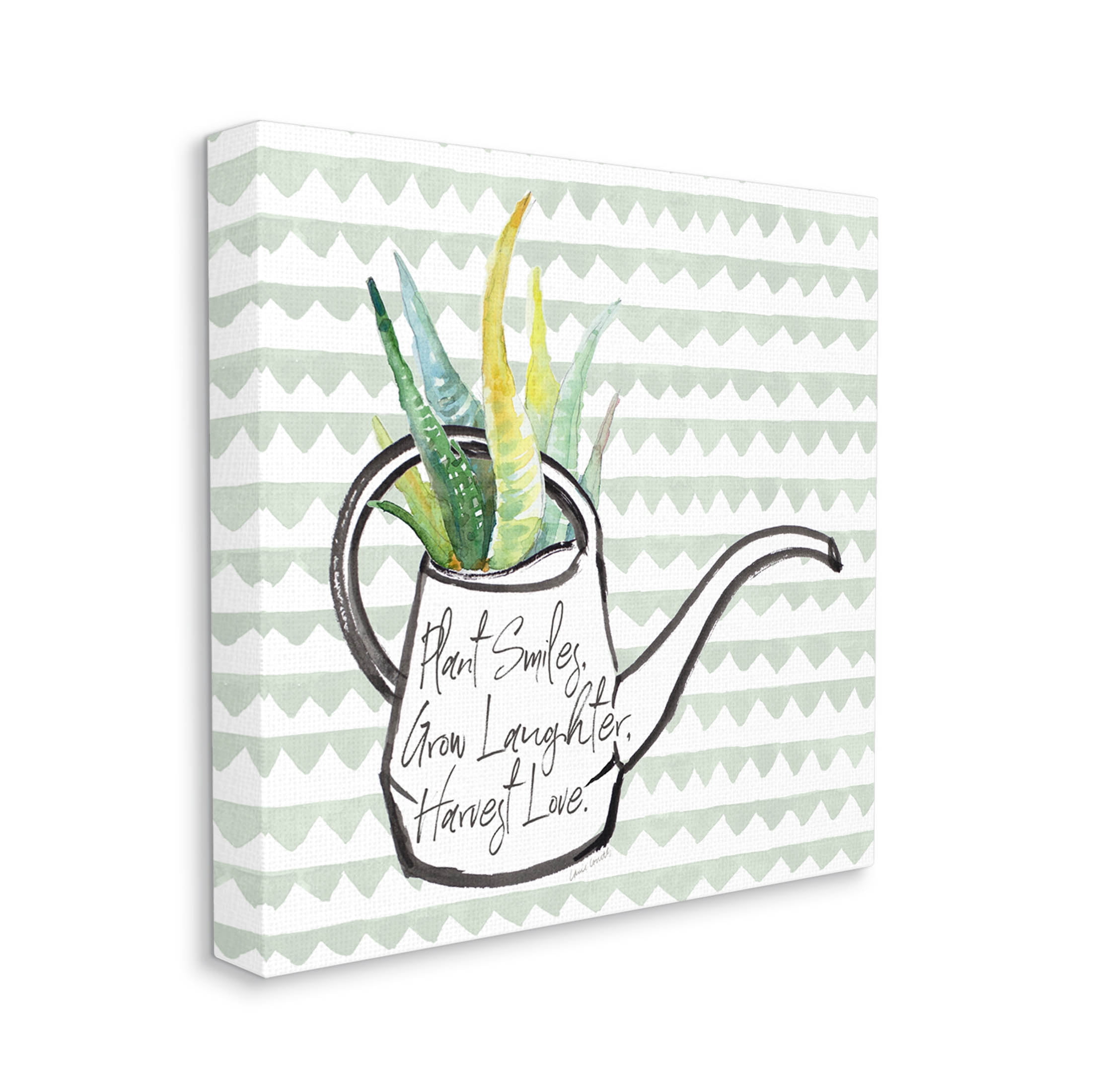 Stupell Industries Uplifting Gardening Quote Graphic Art Gallery Wrapped Canvas Print Wall Art, Design by Lanie Loreth