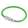 thumbnail image 5 of Uxcell 90mm Length Coated Stainless Steel Keyring Loop Cable Green 4 Count, 5 of 6