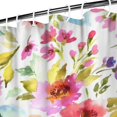 thumbnail image 4 of Waterproof Pioneer Shower Curtain 36x72 Inch Polyester Unique Colorful Floral Shower Curtain for Bathroom Hotel Home Decor with 7 Plastic Hooks, 4 of 5