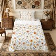 thumbnail image 2 of Manfei Cottagecore Blossom Twin Sheets 3pcs,Vintage Flowers Leaves Bedding,1 Flat Sheet,1 Fitted Sheet and 1 Pillowcase, 2 of 6