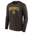 thumbnail image 2 of Men's Brown San Diego Padres Team Lockup Long Sleeve T-Shirt, 2 of 3