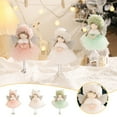 thumbnail image 6 of Zhourta Christmas Angel Doll 3 Colors Vintage Angel Ornaments for Christmas Tree Decoration Small Hanging Angel Figurines Christmas Tree Topper Decoration Ornament, 6 of 6