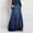 Blue, variant on Daiosportswear Women'S Elastic Waist Frayed Hem A-Line Distressed Hippie Long Maxi Denim Skirt,Jean Skirt for Women Light Blue 10(XL)