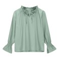 thumbnail image 4 of GaThRRgYP Sweatshirts for Women Plus Size,Girls V-neck Long-sleeved Tops Shirts Kids Loose Tunic Tops Aged 3-14 Years Mint Green 5 Years, 4 of 6