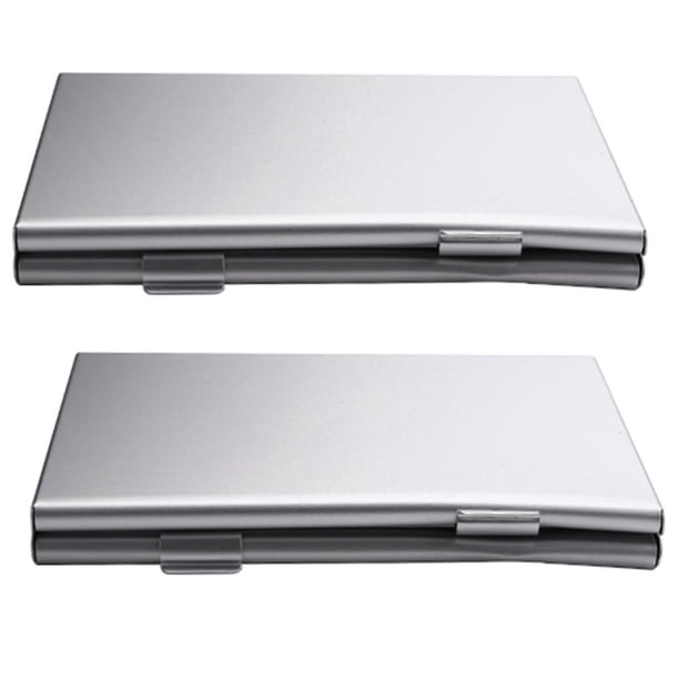 2X Titulares de Caja de Caja de Tarjeta de Memoria de Aluminio para 24 Piezas TF Tarjeta -SD Color Al Azar