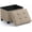 Tan/Taupe, variant on Ornavo Home Storage Ottoman Small Rectangle Ottoman with Legs, Foot Rest Stool Seat, Load up to 600 LB, for Living Room, Bedroom, Home Office, Dorm - 12 x 16 x 12, Black