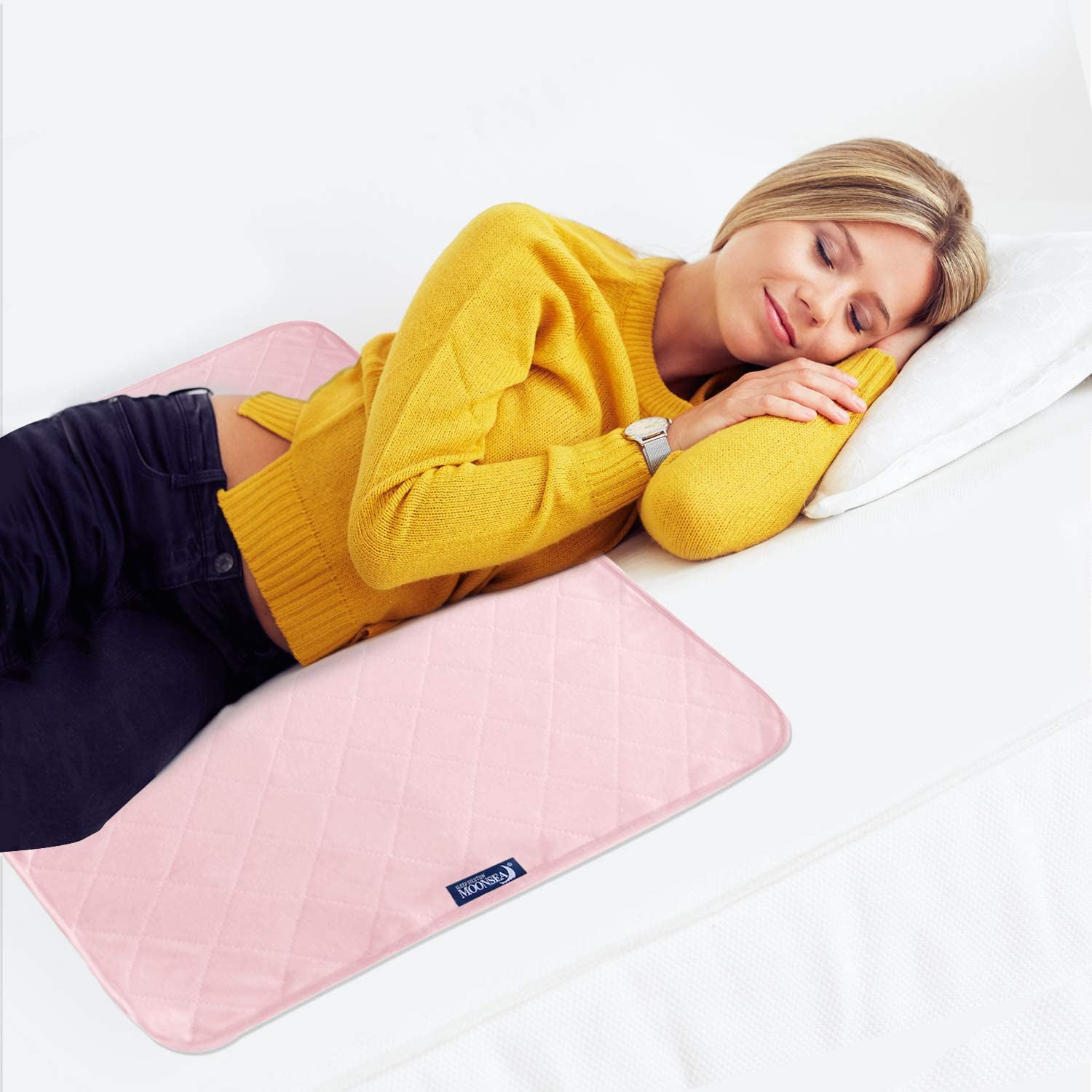 Moonsea Waterproof Reusable Bed Mat Pee Pads for Kids Washable, Non