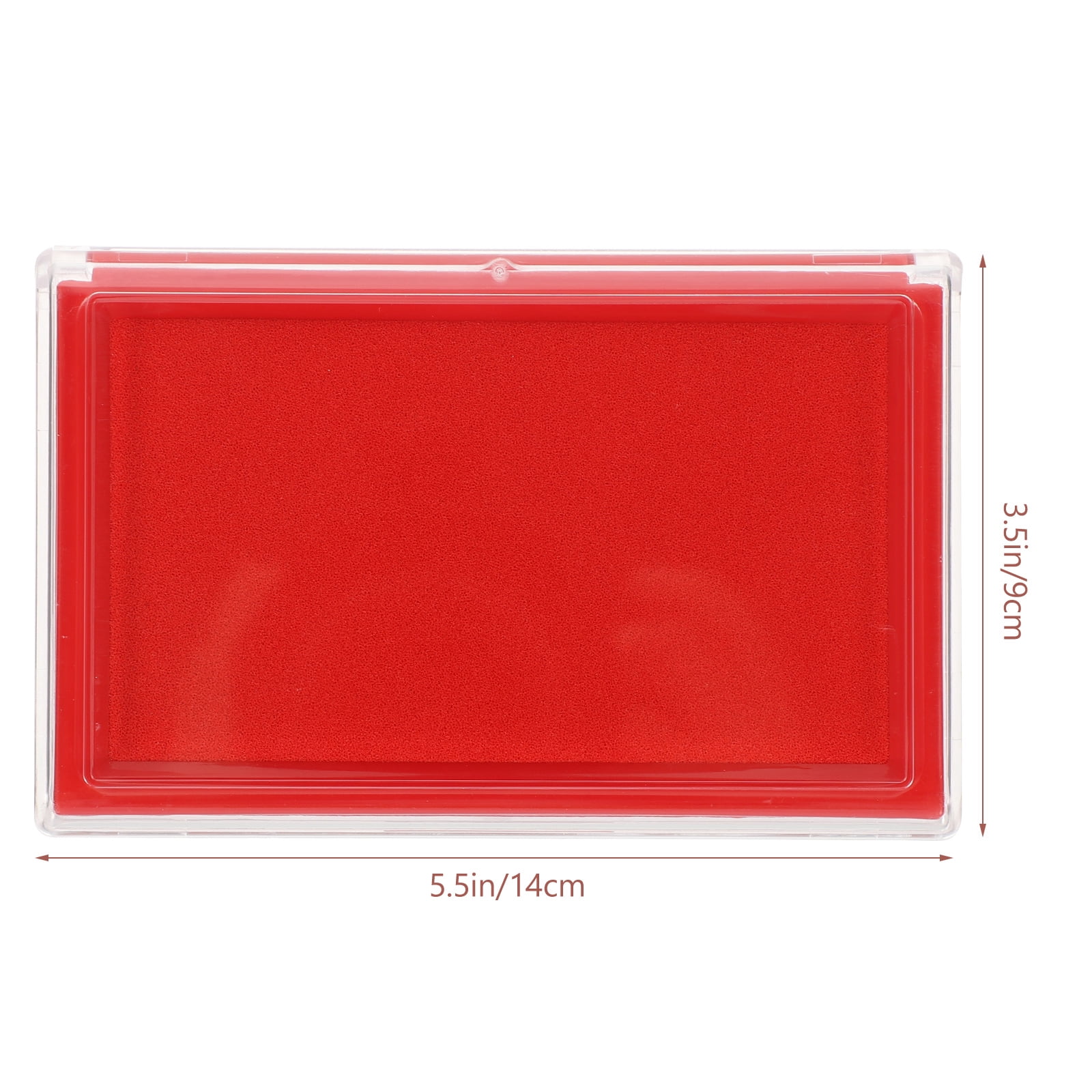 Set of 3 Stamp Pad Ink Exquisite Teacher Student Delicate Red Abs