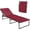 Wine Red, variant on Folding Chaise Lounge Chair, Patio Sun Tanning Chair, Outdoor Chaise Lounger with 4-Position Reclining Back, Breathable Mesh Seat for Beach, Poolside, Yard, Wine Red