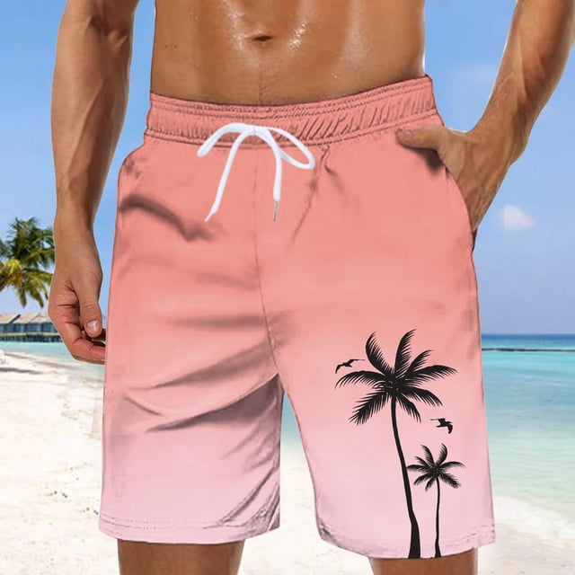 Men's Board Shorts Crafted for Beach Adventures with Mesh and Convenient Pockets from Men’s Swimwear