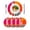 Multicolor, variant on Pink Orange Round 13 Inch Placemats Set of 2, Geometric Modern Abstract Oil Painting HeatResistant Non Slip Place Mats for Dining Table, Wipeable Braided Kitchen Table Mats for Housewarming