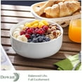 thumbnail image 2 of 22 Ounce Cereal Bowls, White Bowls Set for Soup, Desserts, Ice Creams, 6 Packs, White, 2 of 2