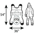 thumbnail image 4 of CocoNut Outdoor: Santa Claus Racer - 54x36" Snow Sled, Character Shaped Inflatable Winter Toboggan, Cold Resistant PVC, 200lb Cap, Kids-Teen-Adults 8+, 4 of 10