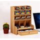 thumbnail image 1 of Elegante organizador de escritorio de madera de bambú, organizador de escritorio de oficina de bambú ecológico y sostenible para un uso versátil en cualquier entorno, 1 of 8