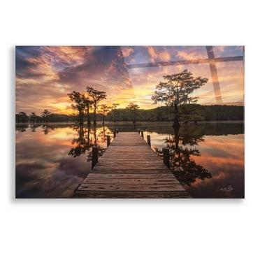 Epic Art 'Walk to the Sun' by Martin Podt, Acrylic Glass Wall Art, 24"x16"