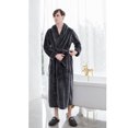 thumbnail image 1 of Camisón de franela alargado y grueso para parejas, para otoño e invierno, albornoces para hombres y mujeres, pijamas de vellón coral extragrandes, 1 of 6