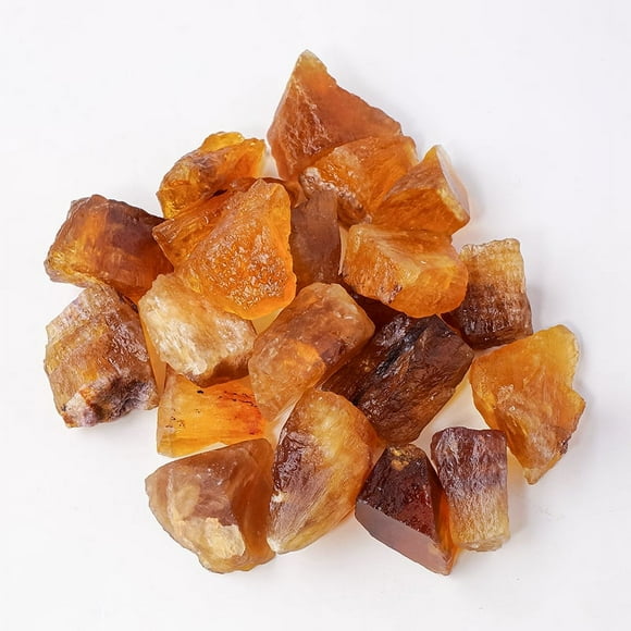 Zhuge 200g yellow natural crystal raw stone aromatherapy stone bulk expanded stone 2-5cm irregular natural mineral crystal decorative stone