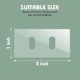 thumbnail image 2 of 20 Pcs Blind Fixer Tabs,Vertical Blinds Repair Kit,Upgrade Blinds Replacement Parts,Upgrade Vertical Blinds Repair Kit,Blind Fixer Tabs for Sliding Door Blinds Replacement Slats (Clear), 2 of 8