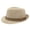 Khaki, variant on Unisex Felt Fedora Hat for Men Women, Classic Short Wide Brim Trilby Dress Hat with Leather Belt Band, Lightweight Warm Winter Jazz Gangster Hat, 5 Colors