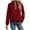 Red, variant on Hrsba Jackets for Women Trendy, Women'S Jacket Solid Color Long Sleeve Fall Winter Zip Jacket with Collar Casual Outerwear