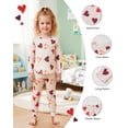 thumbnail image 6 of 6 Months Baby Girls Clothes 12 Months Girls 3 Pack Fall Winter Outfits Infant Girl Long Sleeve Top Pants 6PCS Clothing Set Red, 6 of 6