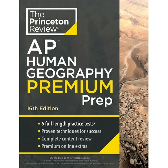 Pre-Owned Princeton Review AP Human Geography Premium Prep, 16th Edition: 6 Practice Tests   Digital Practice Online   Content Review (Paperback) 0593517709 9780593517703