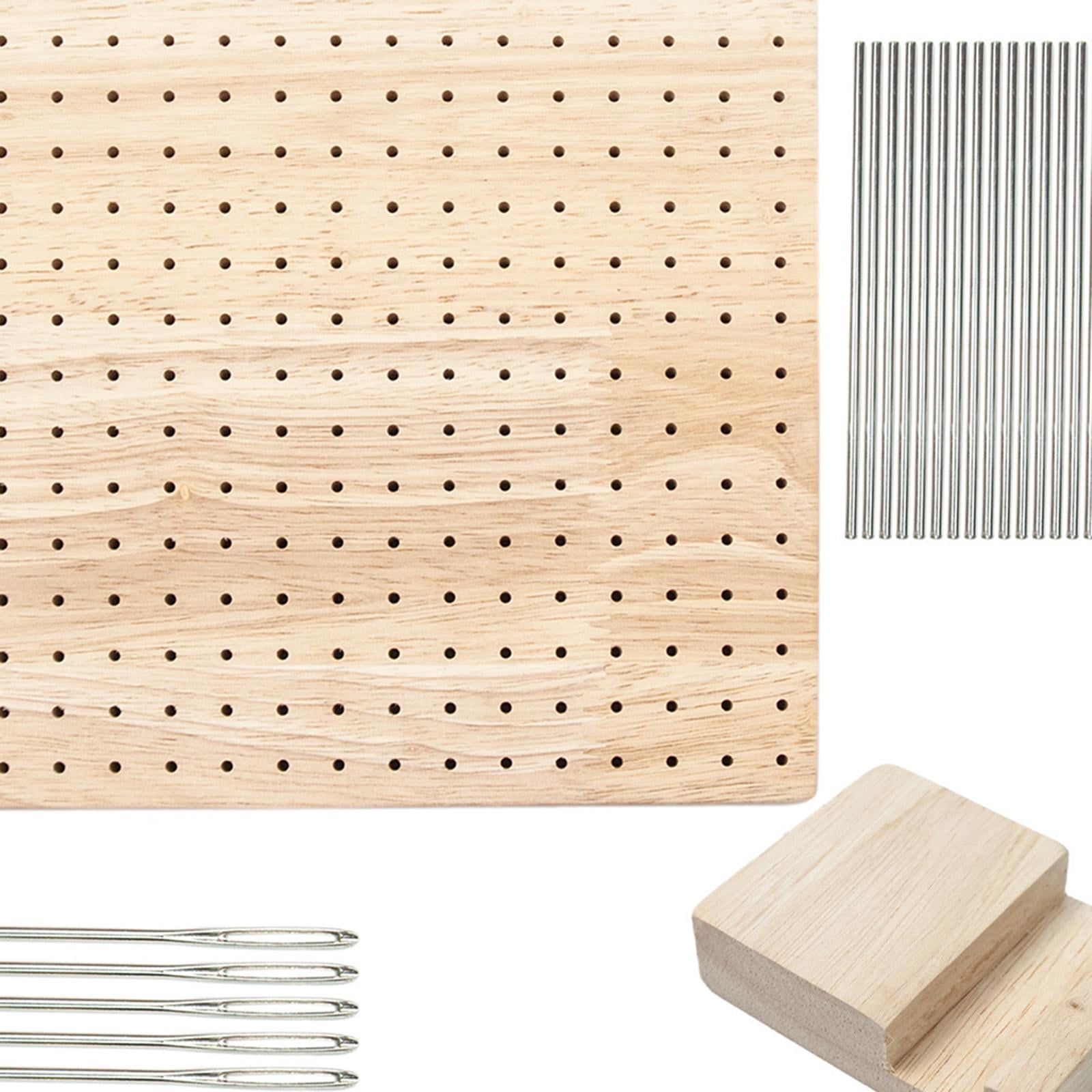Blocking Board Blocking Mats with 20 Pin Wooden Smooth Sturdy Gifts Accessories for Embroidering Craft Weave Knitting Crochet DIY Beginners