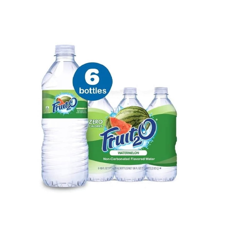 Fruit2O Zero Calorie Flavored Water, Raspberry, 6 Count (Pack of 4