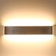 thumbnail image 3 of Lámpara de Pared LED de Aluminio Minimalista Moderna 18W ANGGREK Plata Blanco Cálido, 3 of 3