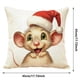 thumbnail image 3 of Ropa de cama, almohada y funda, manta, regalos de inauguración de la casa, nuevo hogar, Navidad, funda de almohada con estampado divertido, funda de cojín de lino para sofá, decoración del hogar, fund, 3 of 9