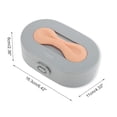 thumbnail image 2 of Unique Bargains Elegant Bow Design Jewelry Box Jewelry Organizer Gray, Light Pink, 2 of 5