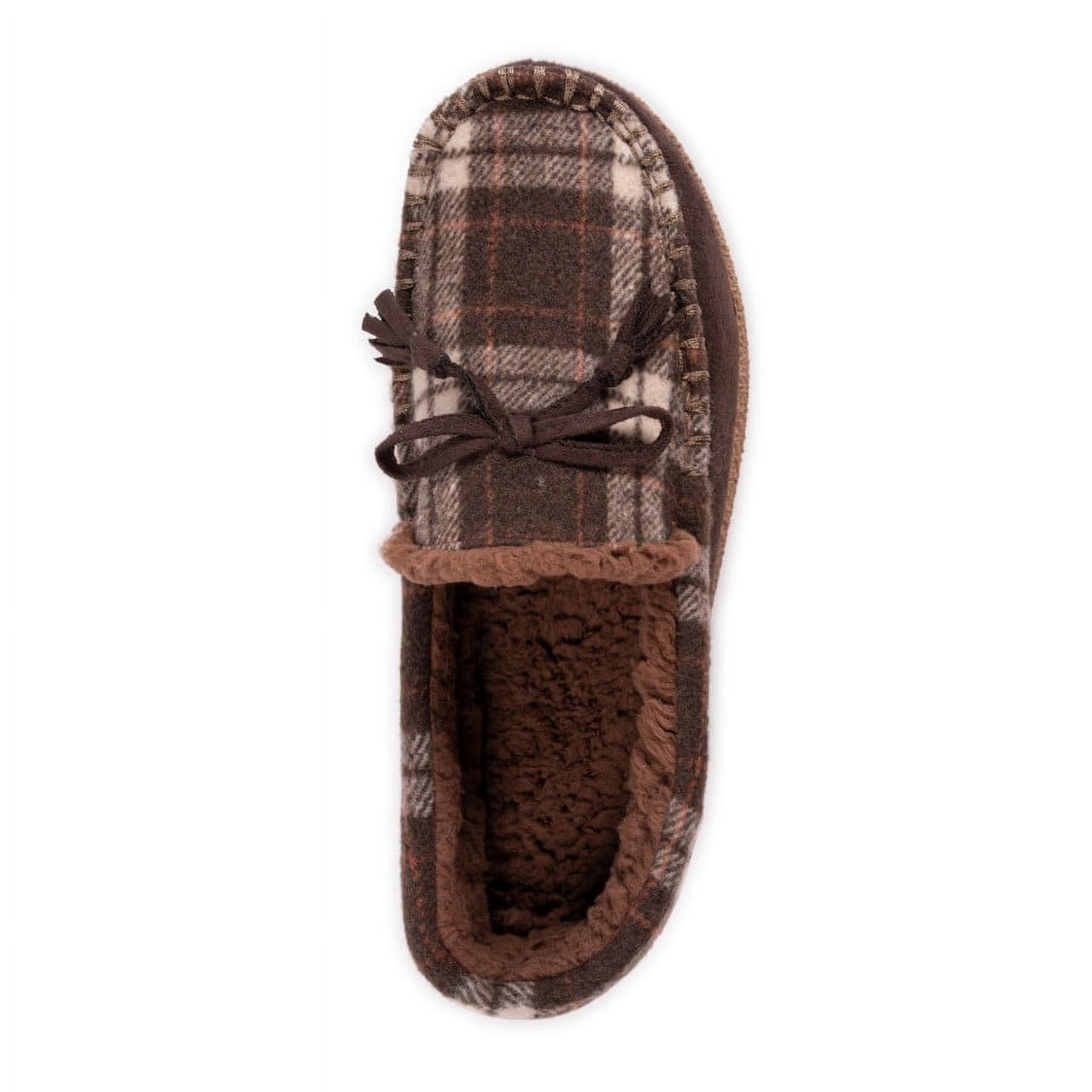 MUK LUKS Men's Tanver Slipper-Dark Brown 9