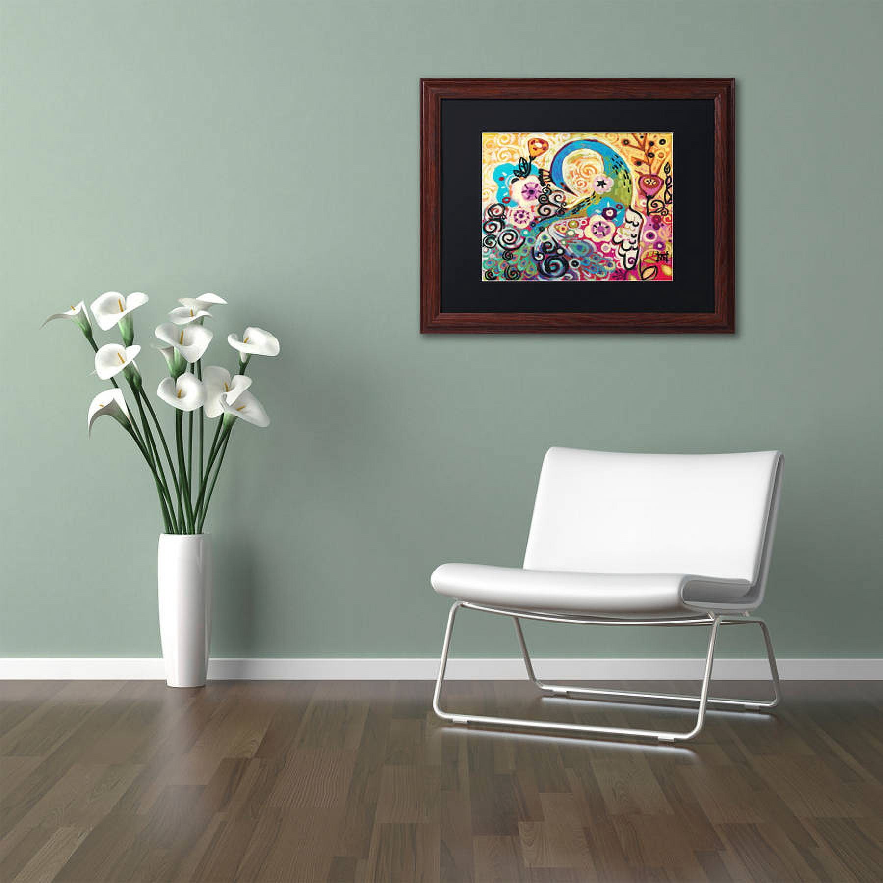 Trademark Fine Art "46" Canvas Art by Natasha Wescoat, Black Matte, Wood Frame