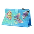 thumbnail image 3 of SaniMore Protective Case for iPad 10th Generation 10.9" 2022, PU Leather Case Color Painting Magnetic Clasp Card Slot Pen Holder Anti-slip Strip Auto Wake/Sleep Stand Shockproof TPU Shell, Butterflies, 3 of 9