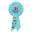 thumbnail image 2 of Pack of 6 Blue "21 Terrific" Birthday Party Celebration Rosette Ribbons 6.5, 2 of 2