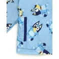 thumbnail image 3 of Bluey Zip Up Waterproof Hooded Rain Jacket Coat Infant to Little Kid, 3 of 5
