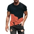 thumbnail image 1 of Camiseta con escote de verano a la moda para hombre Patrón de impresión 3D Manga corta Pompotops oipoqjl6140, 1 of 5