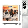 thumbnail image 2 of Bathroom Scale, Highly Accurate Digital Body Scale,Precisely Measures Weight up to 400 lbs-Black And Chestnut Horses Running Through The Wate At Sunset, 2 of 4