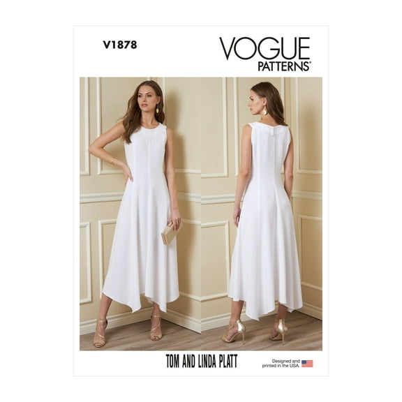 Vogue Sewing Pattern 1878 Dresses A5 (6-8-10-12-14)