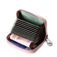 thumbnail image 3 of Tarjetero de piel auténtica antirrobo para mujer, con RFID, de gran capacidad, para múltiples tarjetas, sencillo, para autobús, 3 of 6