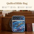 thumbnail image 6 of ZUXONGSY Turtle Lotus Galaxy Print Bible Case for Women Lightweight Bible Protective Carrier Stylish Handbag with Handle Christian Tote Bag for Daily Commuter, 6 of 7