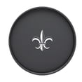 thumbnail image 1 of Kasualware Plateau de Service Rond 14 Pouces Noir Fleur de Lis, 1 of 1