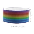 thumbnail image 2 of WASHWEPE 6 Rolls Tape Colored Plastic Colored Relief Stress for Parties, 2 of 8